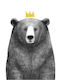 Παιδική Αφίσα Queen Bear 50x40εκ.