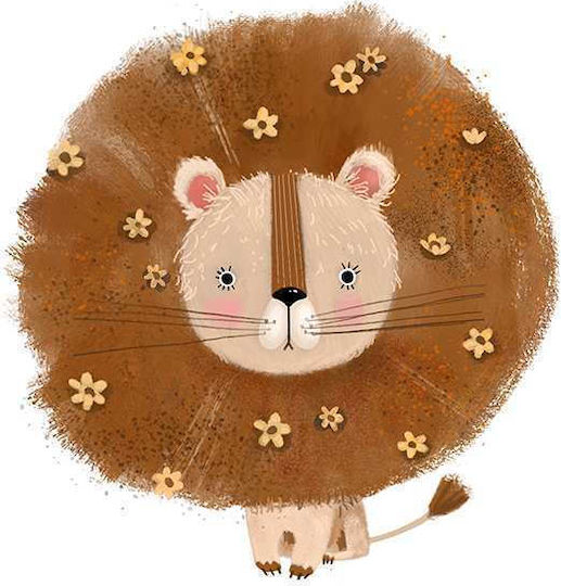 Kids Poster Little Lion 50x40cm