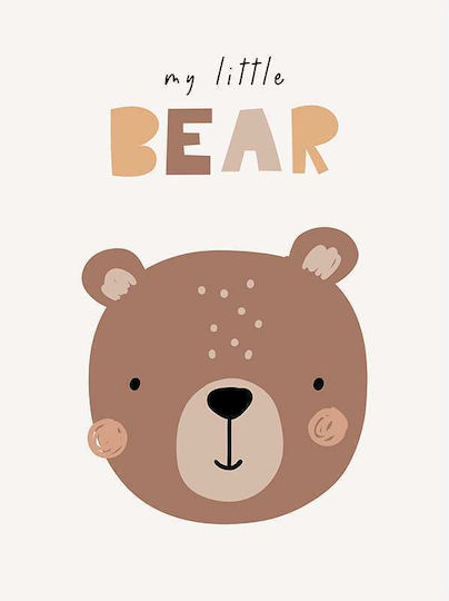 Kinderposter My Little Bear 50x40cm