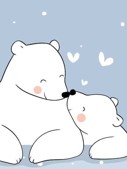 Παιδική Αφίσα Happy Bears 50x40εκ.