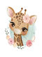 Kids Poster Small Giraffe 50x40cm