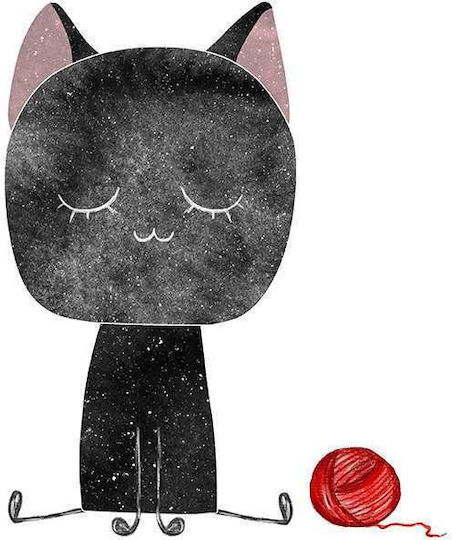 Kinderposter Little Black Cat 50x40cm