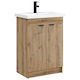vidaXL Vanity Unit with Washbasin M78.5xW37.5xH81cm Oak