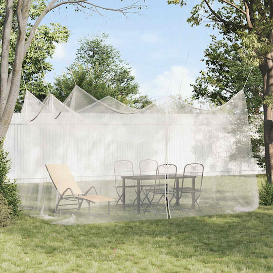 vidaxl Camping Mosquitos Nest Garden 156 Mesh White 3 X 4.5 X 2.5 M Polyester