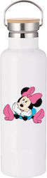 Μπουκάλι Θερμός Mickey Mouse 750ml Bamboo Λευκό