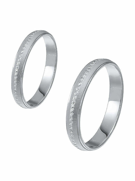 Ioannis Kosmima Set Wedding Rings from 9K White Gold