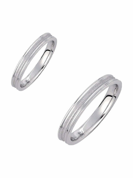 Ioannis Kosmima Set Wedding Rings From 9K White Gold