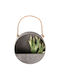 Esschert Design Gray Metallic Flower Pot