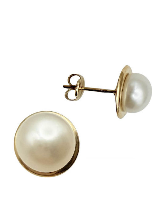 Kontopoulos Earrings Gold 9K With Pearls