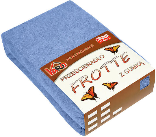 Karo Protecție Pentru Saltea King Size Echipată Albastră 200x220cm
