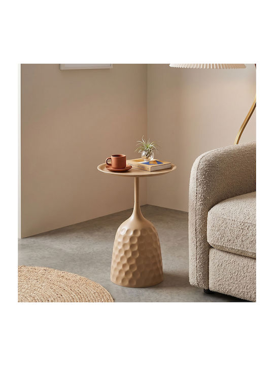 Round Side Table Waini Metal Cappuccino W39xL39...
