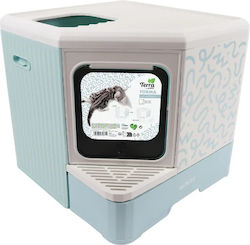 M-Pets Τουαλέτα Γωνιακή Κλειστή Πορτοκαλί