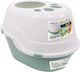M-Pets Cat Toilet Closed Green L50 x W52 x H48cm
