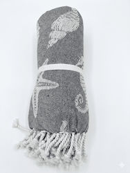 Chios Hellas Gray Beach Towel