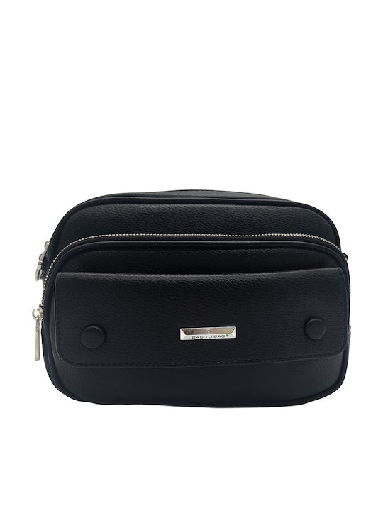 Fabric Women's Shoulder Bag Black