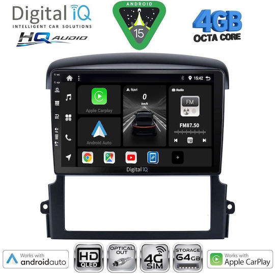 Digital IQ Ηχοσύστημα Αυτοκινήτου για Kia Sorento 2006-2009 (Bluetooth/USB/WiFi/GPS/Apple-Carplay/Android-Auto) με Οθόνη Αφής 9"
