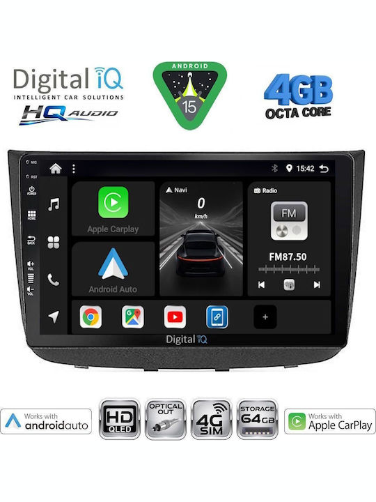 Digital IQ Car Audio System for Mercedes-Benz Vito / Viano 2003-2007 (Bluetooth/USB/WiFi/GPS/Apple CarPlay/Android Auto) with 10" Touch Screen