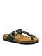 Leather Women's Anatomic Black Sandals