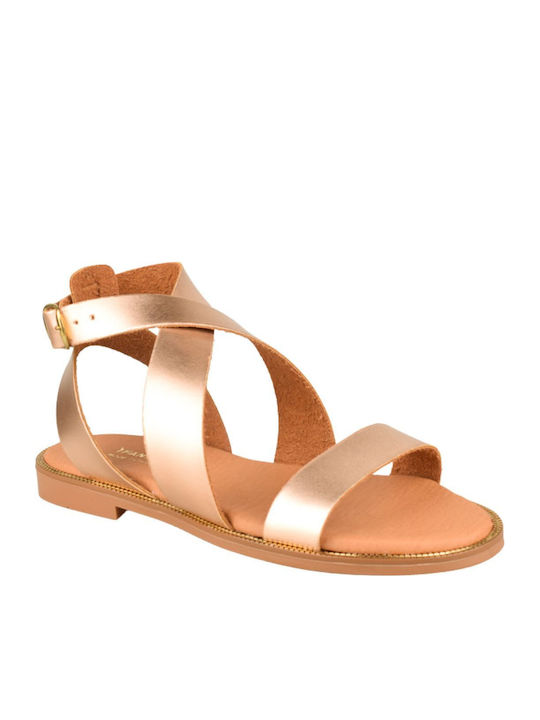 Yfantidis Sandale Casual Damă Bronz