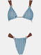 Set Bikini Τριγωνάκι Γαλαζιο