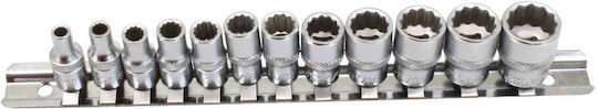 Satra Prize Socluri Cu Canelură Cu Gazdă Cadru 1/4" Set 12 Bucăți