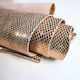 Embossed Leather Metallic Snake Gold 1.94-2.3m² Sewing Box