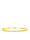 Women's Gold Plated Handcuffs Bracelet with Diamond 17cm