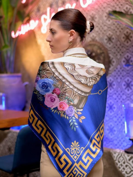 Kalfas Luxury Silk Τετράγωνο Ολομέταξο Μαντήλι ...