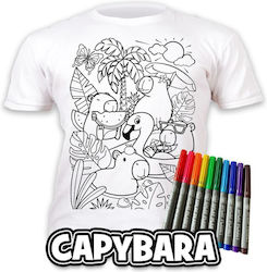 Splat Planet Ζωγραφική T-Shirt Capybara Splat Planet Ζωγραφική T-Shirt Capybara