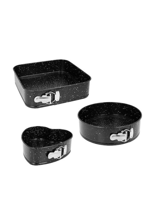 Brunbeste Bakeware Tin for Heart Cake 6.8x6.8cm 3 Pieces