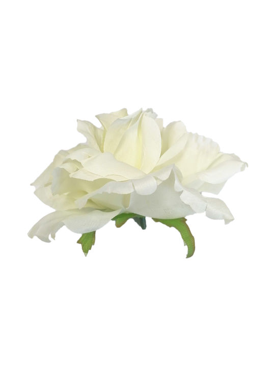 Künstliche Rosenblumen Kopf Creme Dekorative
