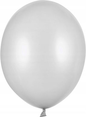 Composition with 100 Gray Birthday Balloons 12cm