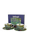 Set Tassen Kaffee aus Porzellan 250ml 2 Stück