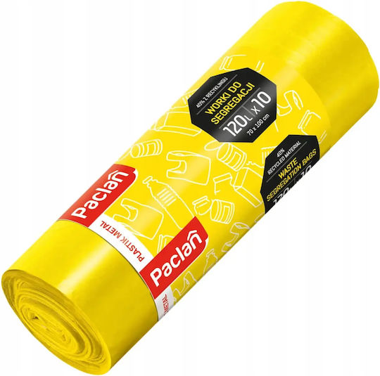 Cedo Trash Bags Capacity 120lt 110x70cm 10pcs Yellow