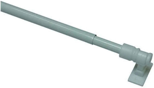 Gardinia Bară Pliabilă Metalică Pentru Perdele Single 120-225 cm Albă