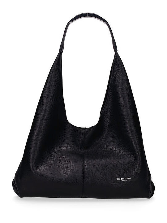 Leather Women's Shoulder Bag Black