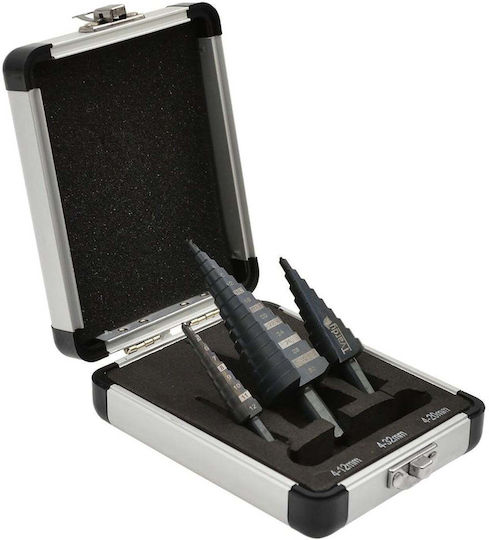 Geko Set 3 Burghie Conice HSS Pentru Metal 1-32mm