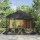 vidaXL vidaXL Hanging Camping Mosquito Net Black