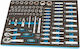 HBM Machines HBM Machines Ratschen- und Steckschlüssel-Set 1/4" & 1/2" 81 Stück