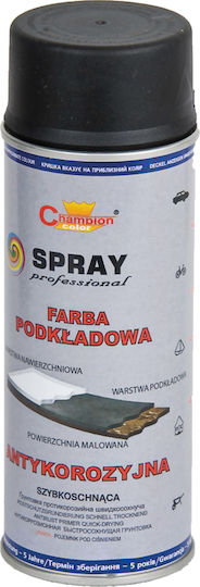 Agtech 13016 400ml Black Anti-corrosion Primer Spray Paint Can