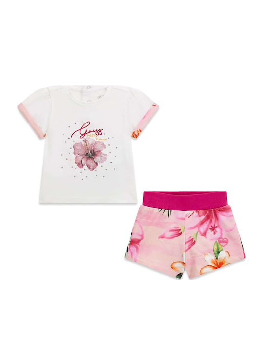 Kids Set with Shorts Summer 2pcs White