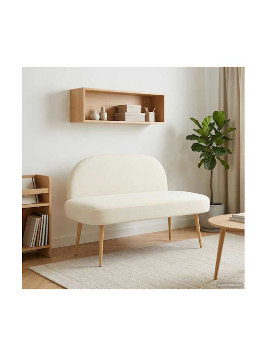 Doppelsitzer Sofa Creme 110x60x76cm