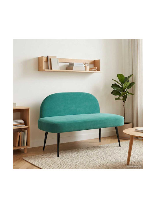 vidaXL Doppelsitzer Samt Türkis 110x60x76cm