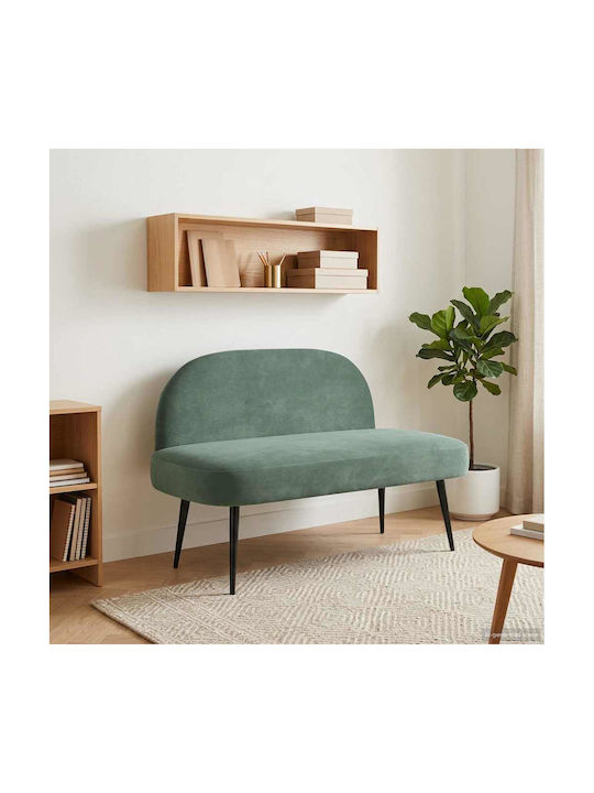 Doppelsitzer Samt Sofa Grün 110x60x76cm
