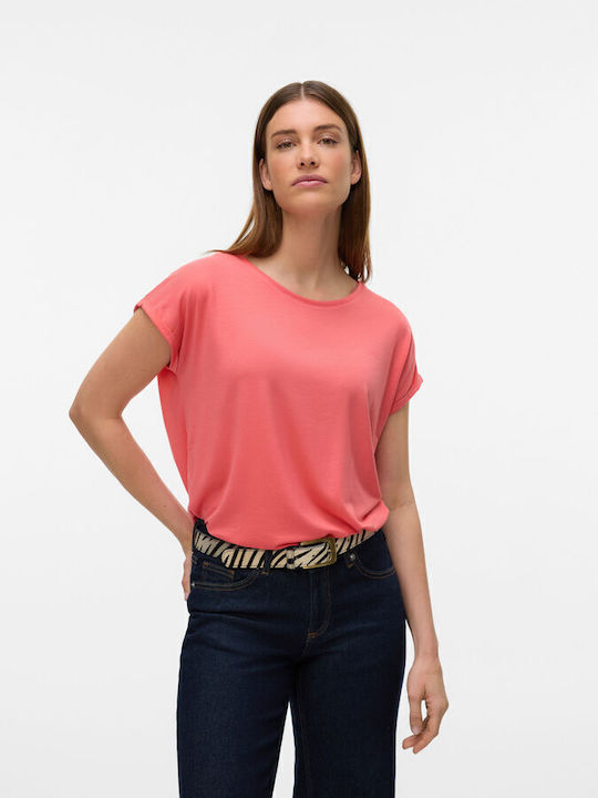 Vero Moda Damen Sommer Leinen Kurzärmliges Top ...