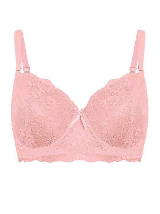 Celestino Women's Lace Pink Bra