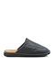 Leder Herren Hausschuhe Schwarz