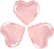 Set 3 Herz Blumen Folie Rosa Luftballons 23cm