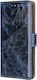 Tel1 Huawei P Smart 2021 Knead Pattern Texture Side Buckle Book Case Blue