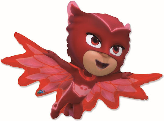 Балон Рожден Ден PJ Masks Фолио Джъмбо Червен 61 см